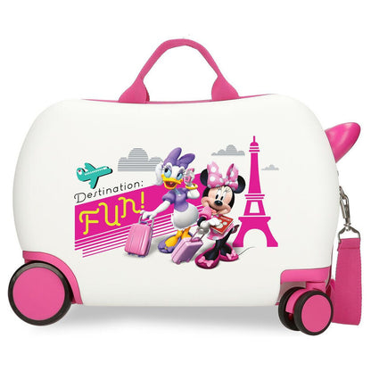 disney fun minnie & daisy abs trolley suitcase 45cm