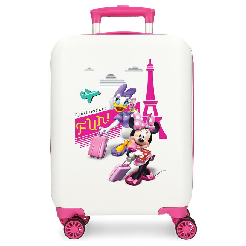 disney fun minnie & daisy abs trolley suitcase 50cm