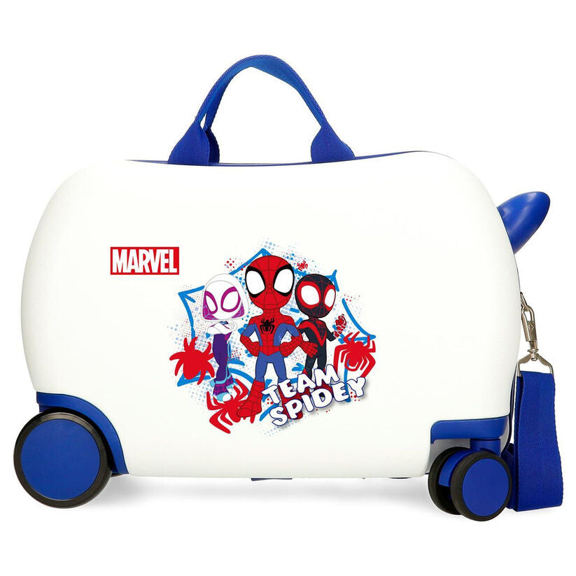 team up spidey marvel abs trolley suitcase 45cm