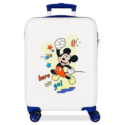 abs trolley suitcase here we go mickey disney 55cm