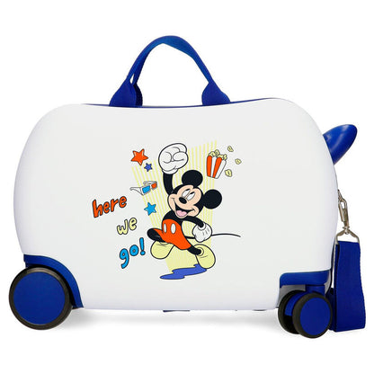 abs trolley suitcase here we go mickey disney 45cm