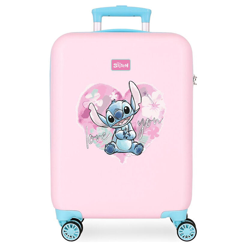disney heart stitch abs trolley suitcase 55cm