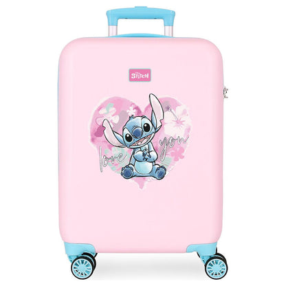 disney heart stitch abs trolley suitcase 55cm