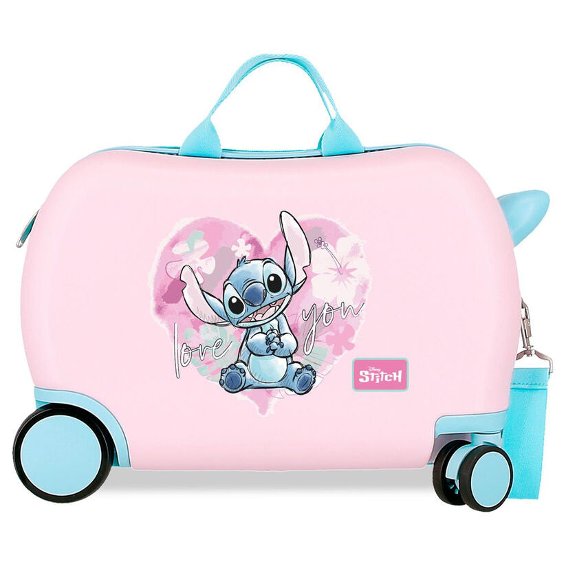 disney heart stitch abs trolley suitcase 45cm