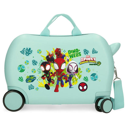 dino webs spidey marvel abs trolley suitcase 45cm