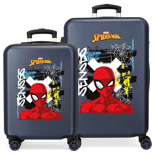 abs trolley suitcase graffity of spiderman marvel 55 65cm