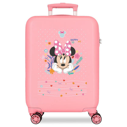 Valise trolley ABS Happy To Be Me Minnie Disney 55 cm