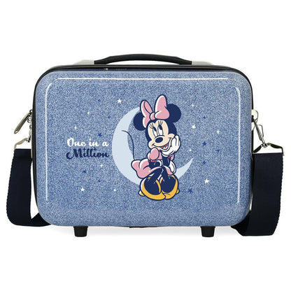 adaptable toiletry bag abs one in a million denim minnie disney 29cm