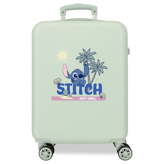 disney just chill stitch abs trolley suitcase 55cm