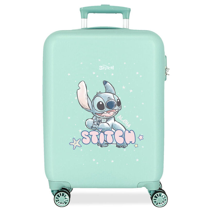abs trolley suitcase lovely stitch disney 55cm