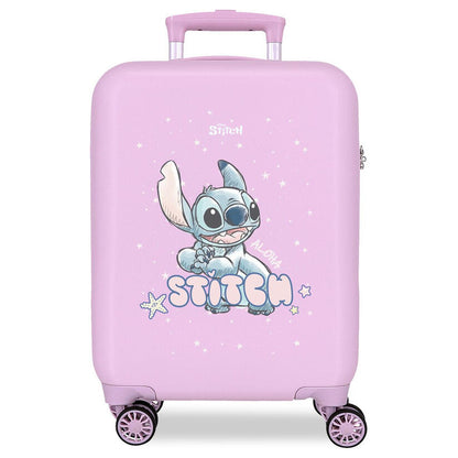 abs trolley suitcase lovely stitch disney 50cm