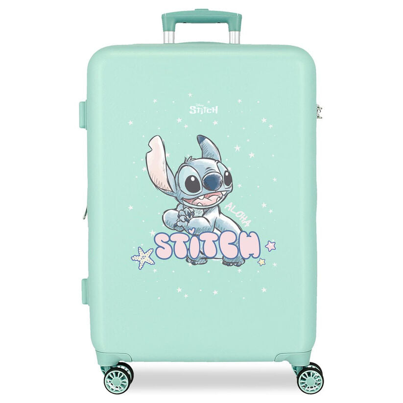 abs trolley suitcase lovely stitch disney 65cm
