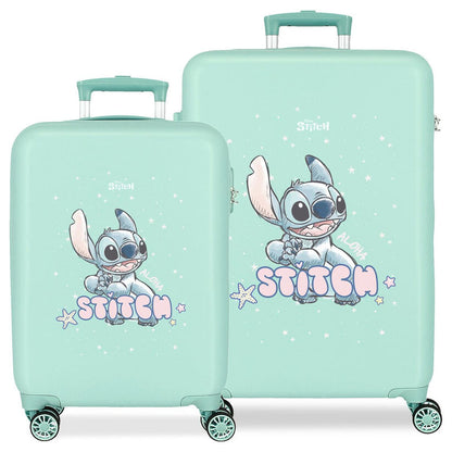 Set mit 2 ABS Trolleykoffern Lovely Stitch Disney 55/65 cm