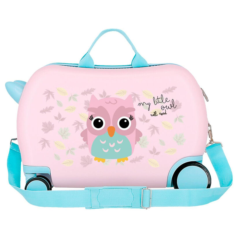 ABS trolley suitcase Happy Pets Owl Roll Road 45cm