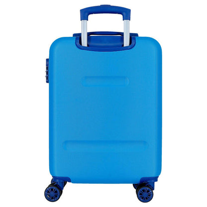 Mala de viagem com rodinhas Monsters Azulon Movom ABS 55cm