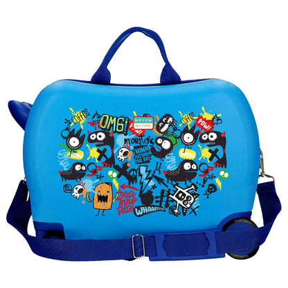 Maleta con ruedas Monsters Az Movom ABS de 50 cm