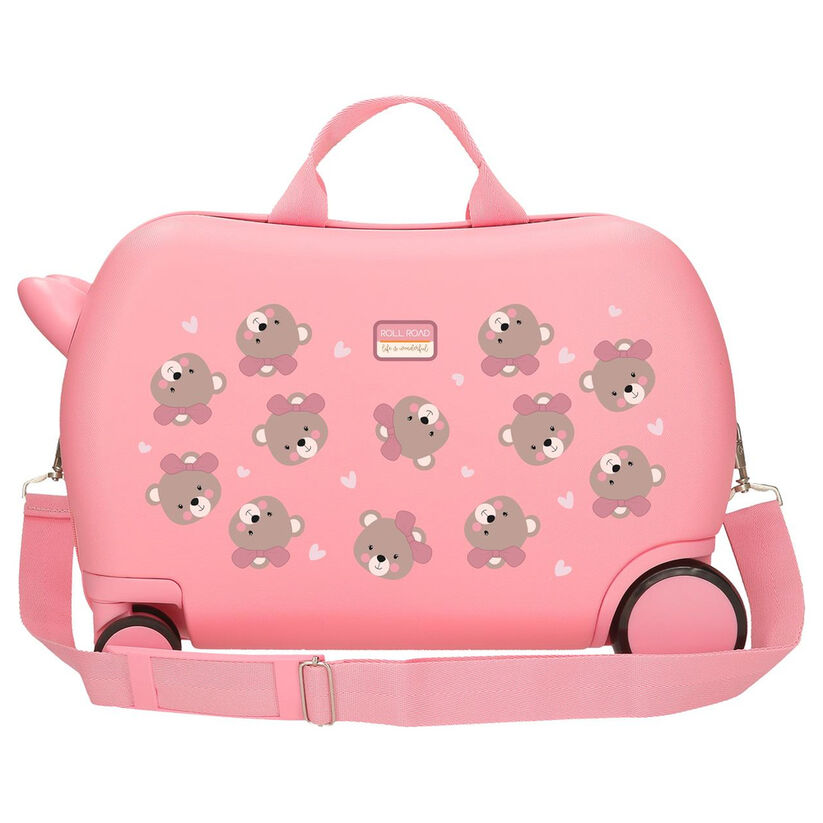 ABS trolley suitcase Baby Pets Bear Roll Road 45cm