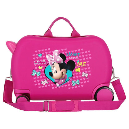 Valise à roulettes Minnie Disney en ABS de 45 cm