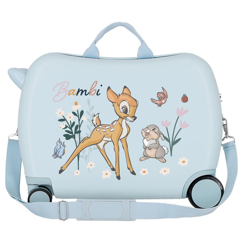 Mala de viagem com rodinhas ABS inspirada em Bambi da Disney 50 cm.