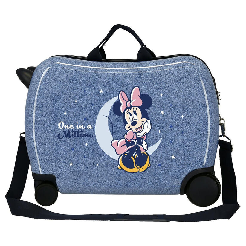Valigia trolley in ABS One In A Million Denim Minnie Disney 50cm