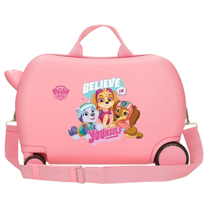 Mala de viagem com rodinhas em ABS modelo Believe In Yourself da Patrulha Canina 45 cm.