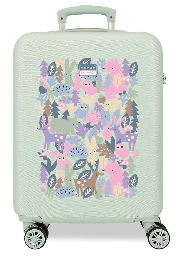 movom mint forest abs trolley suitcase 55cm