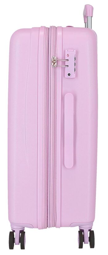 Set of 2 ABS trolley suitcases Best Wishes Movom 55/65cm