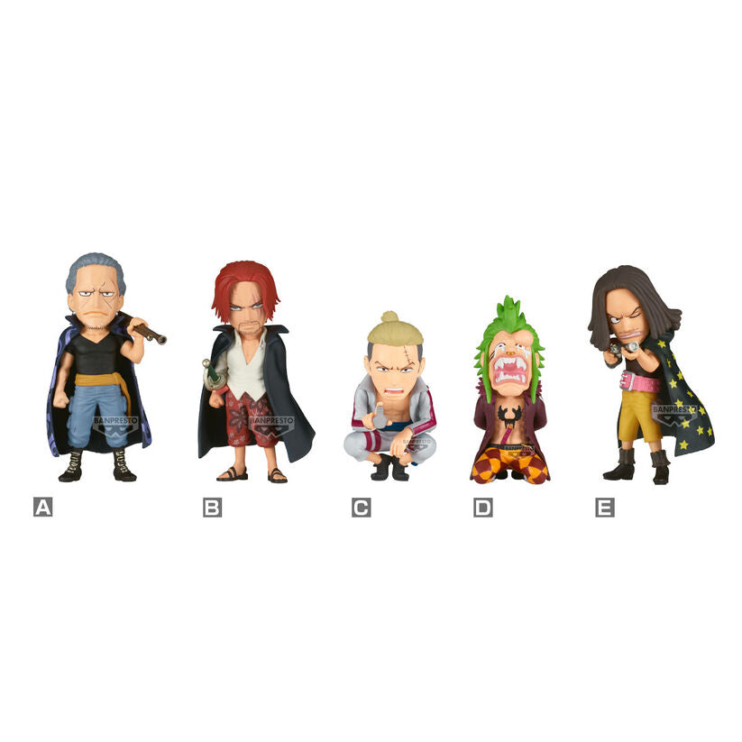 figure red hair pirates vs bartolomeo world collectable one piece 7cm assorted