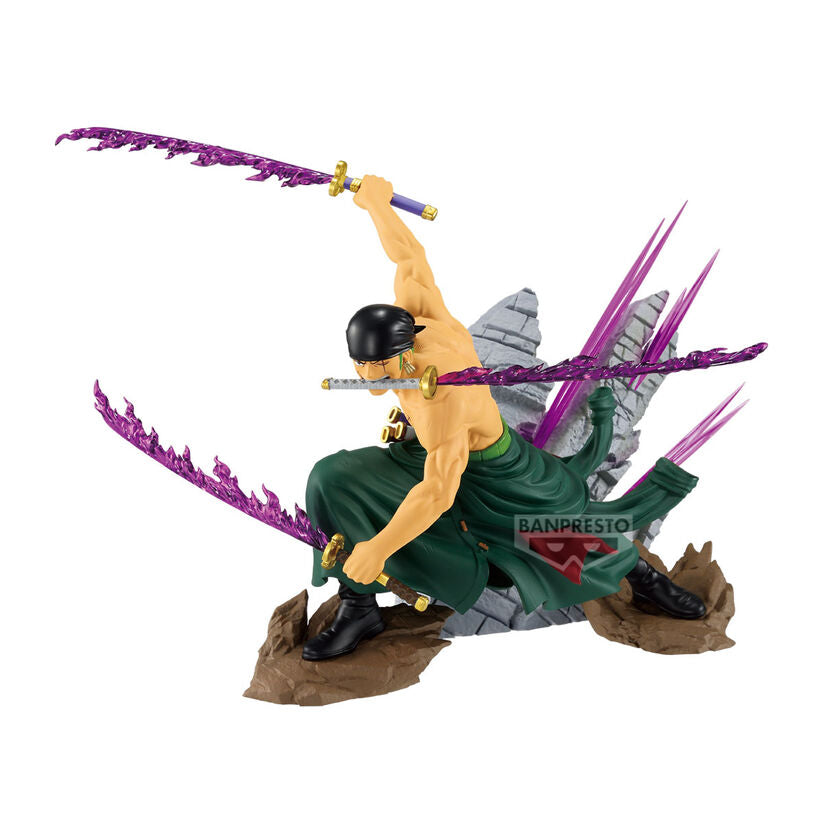 figure roronoa zoro theorama soul one piece 21cm