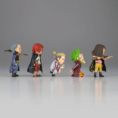 Figura dos Piratas do Ruivo vs Bartolomeo Colecionável Mundial One Piece 7cm sortida