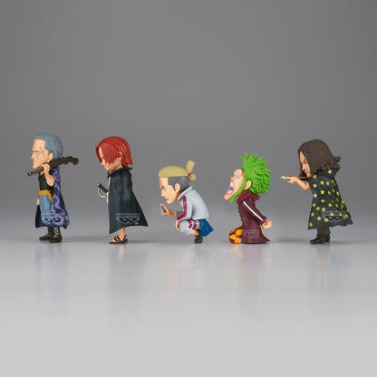 Figura dos Piratas do Ruivo vs Bartolomeo Colecionável Mundial One Piece 7cm sortida