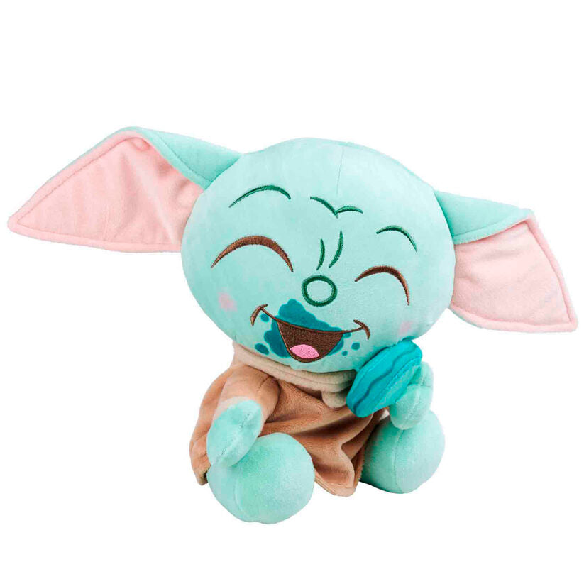 grogu macaroon star wars plush 25cm