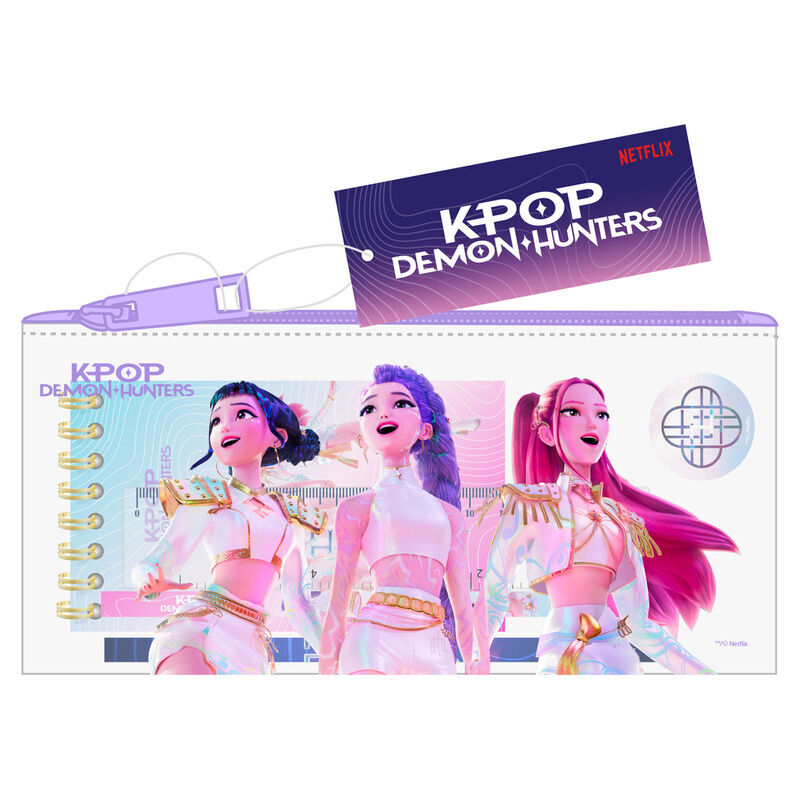 kpop demon hunters stationery pencil case