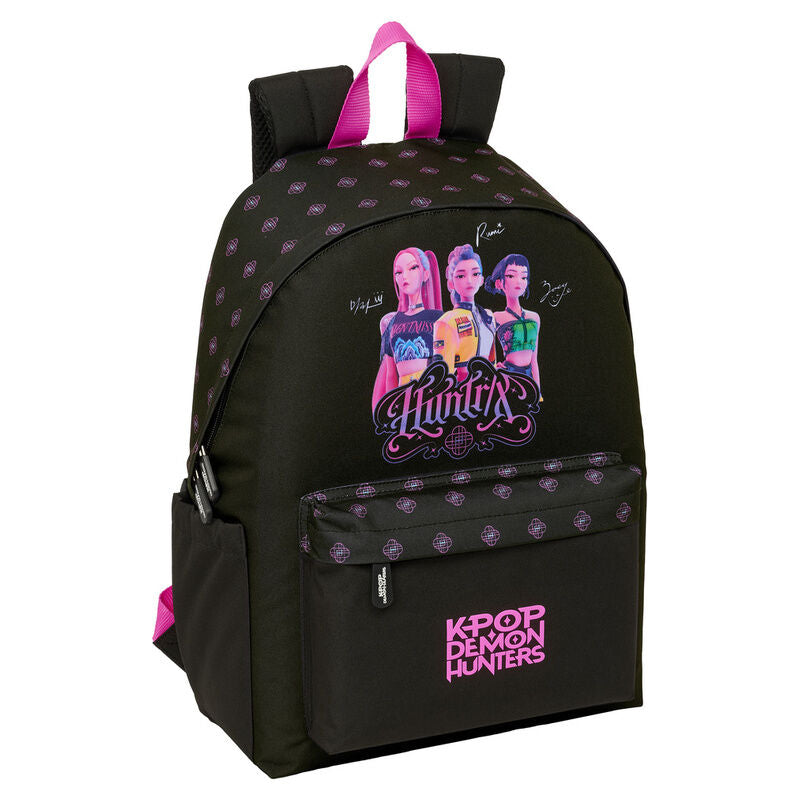black kpop demon hunters laptop backpack 141 inch
