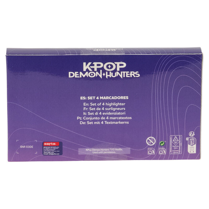 Zestaw markerów fluorescencyjnych Kpop Demon Hunters w różnych kolorach