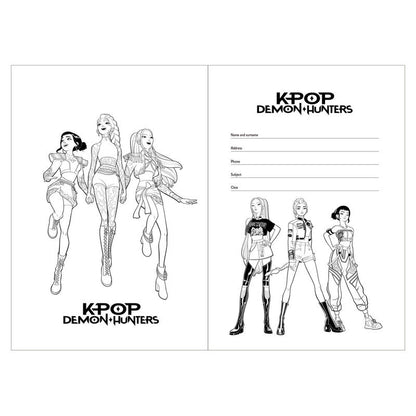 Quaderno A4 articoli di cancelleria Kpop cacciatori di demoni Kpop
