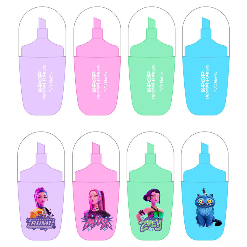 Zestaw markerów fluorescencyjnych Kpop Demon Hunters w różnych kolorach