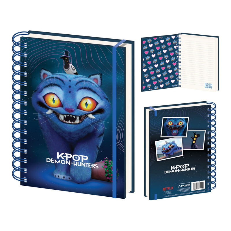notebook a5 3d lenticular derpy kpop demon hunters