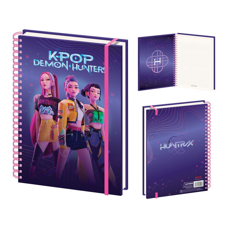 huntrix kpop demon hunters a4 notebook