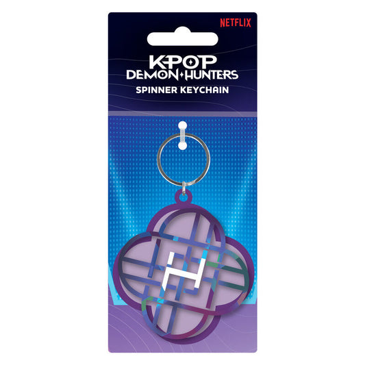 kpop demon hunters rotating keychain