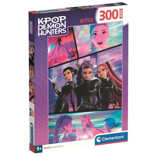 Rompecabezas Super Kpop Demon Hunters de 300 piezas