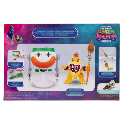 Figura em cápsula do Bowser Jr. o Palhaço dos filmes Super Mario Galaxy e Super Mario Bros.