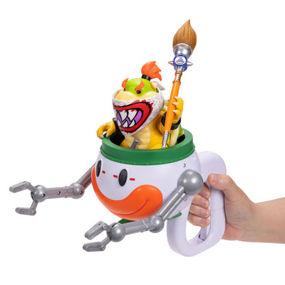 Figura em cápsula do Bowser Jr. o Palhaço dos filmes Super Mario Galaxy e Super Mario Bros.