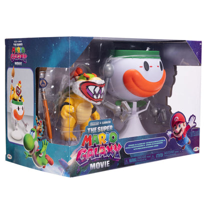 Figura em cápsula do Bowser Jr. o Palhaço dos filmes Super Mario Galaxy e Super Mario Bros.