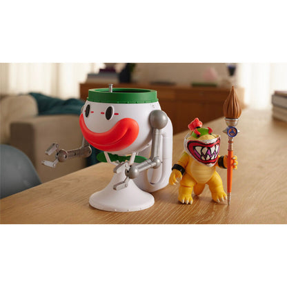 Figura em cápsula do Bowser Jr. o Palhaço dos filmes Super Mario Galaxy e Super Mario Bros.