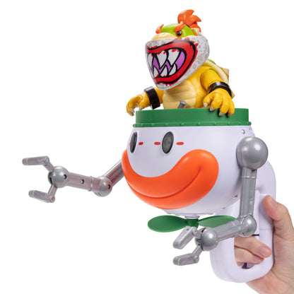 Figura em cápsula do Bowser Jr. o Palhaço dos filmes Super Mario Galaxy e Super Mario Bros.