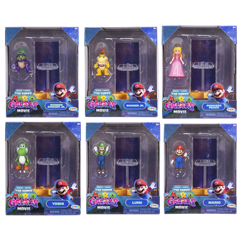 mini figure super mario galaxy movie super mario bros assortment