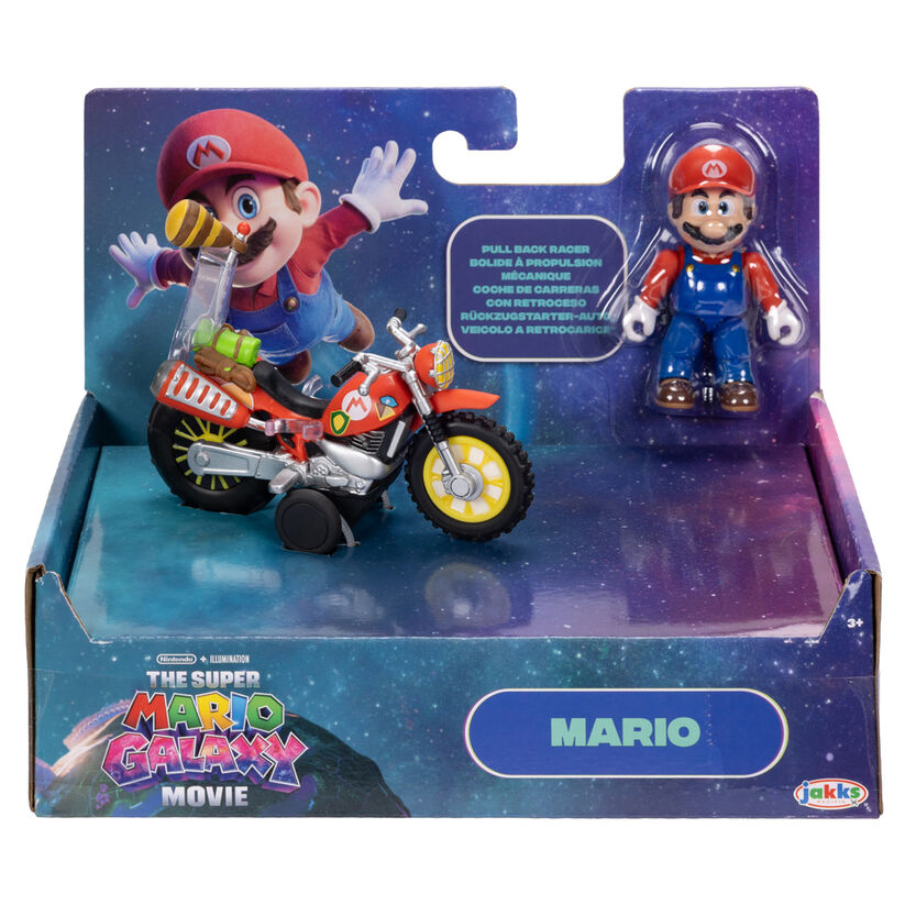 Figura de Mario y Luigi  Vehículo de la película Super Mario Galaxy  Surtido de Super Mario Bros.
