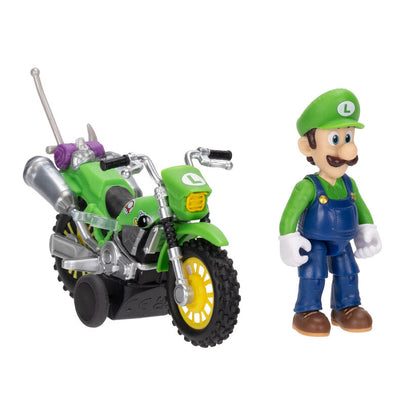 Figura de Mario y Luigi  Vehículo de la película Super Mario Galaxy  Surtido de Super Mario Bros.