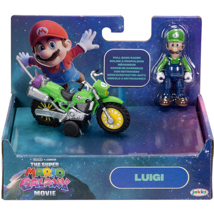 Figura de Mario y Luigi  Vehículo de la película Super Mario Galaxy  Surtido de Super Mario Bros.